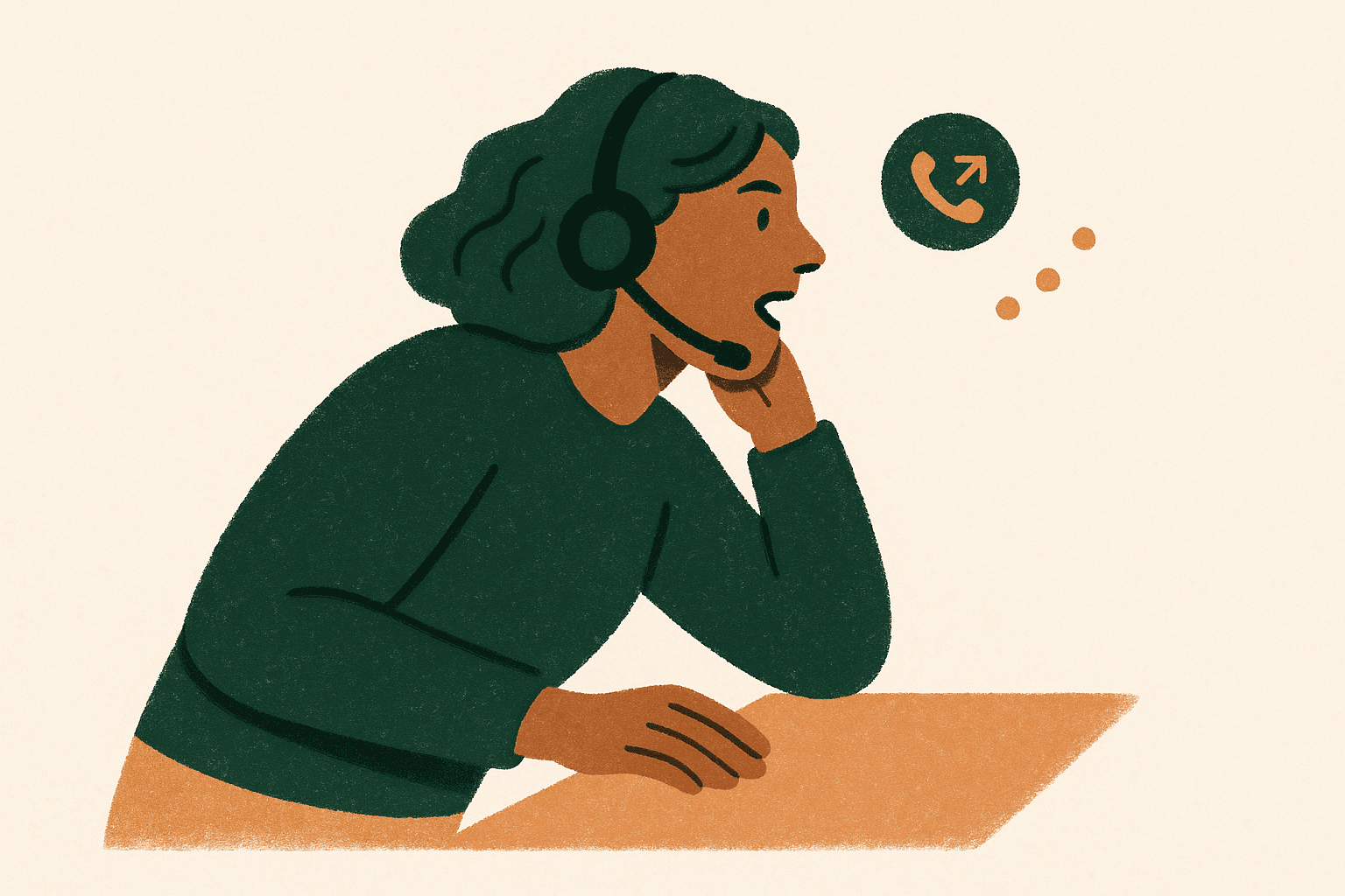 meritt illustration: cold calling