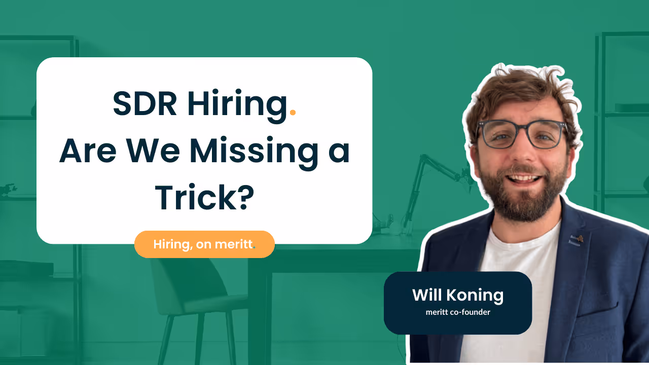 SDR Hiring – Are We Missing a Trick?